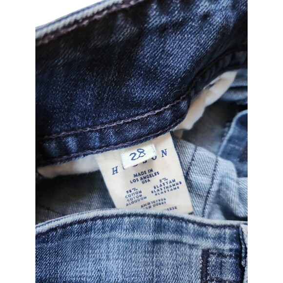 Hudson Vintage Y2K Bootcut Jeans Women's Size 28 Distressed Low Rise Dark Wash - Picture 5 of 9